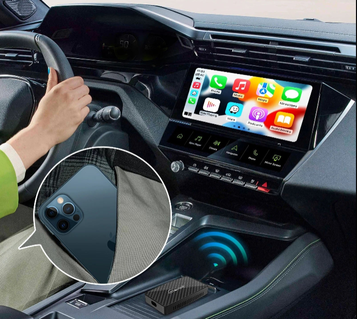 OTTOCAST Play2Video Pro – Wireless CarPlay & Android Auto Adapter