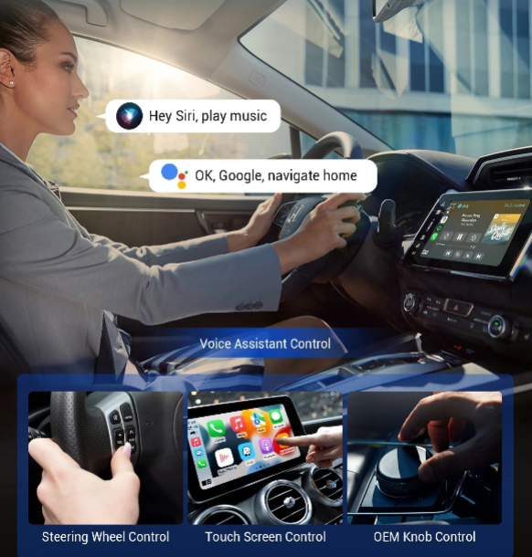 OTTOCAST Play2Video Pro – Wireless CarPlay & Android Auto Adapter