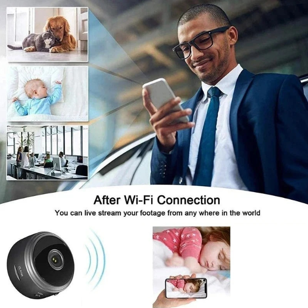 A9 Mini WiFi Security Camera – Wireless HD Monitoring & Motion Detection